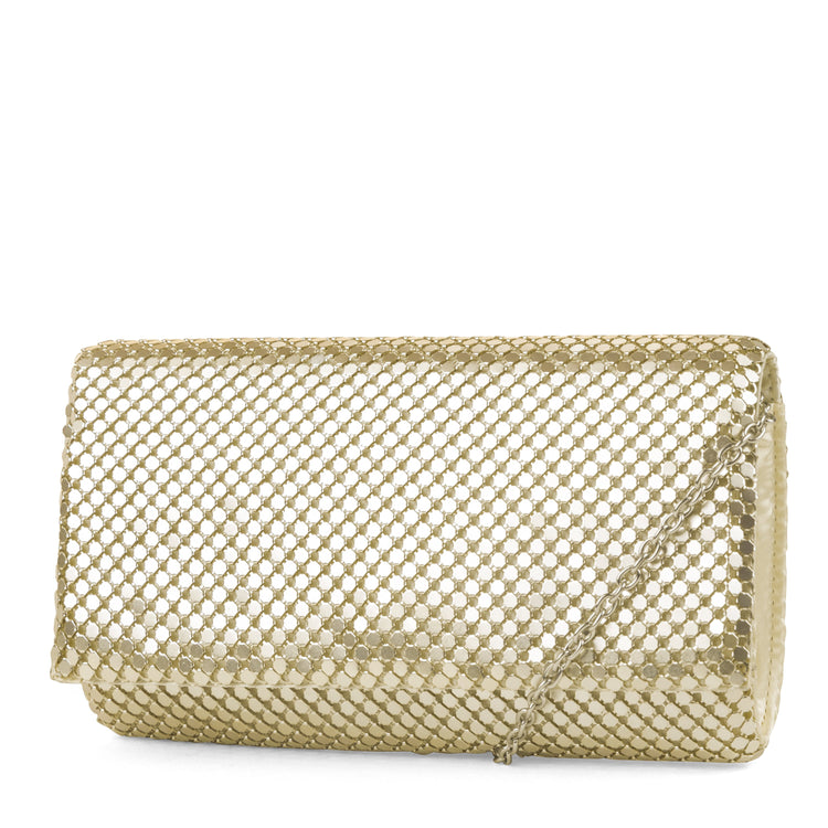 美品　JESSICA MCCLINTOCK  パーティバッグ ビーズ　ゴールド 美品 JESSICA MCCLINTOCK パーティバッグ ビーズ ゴールド