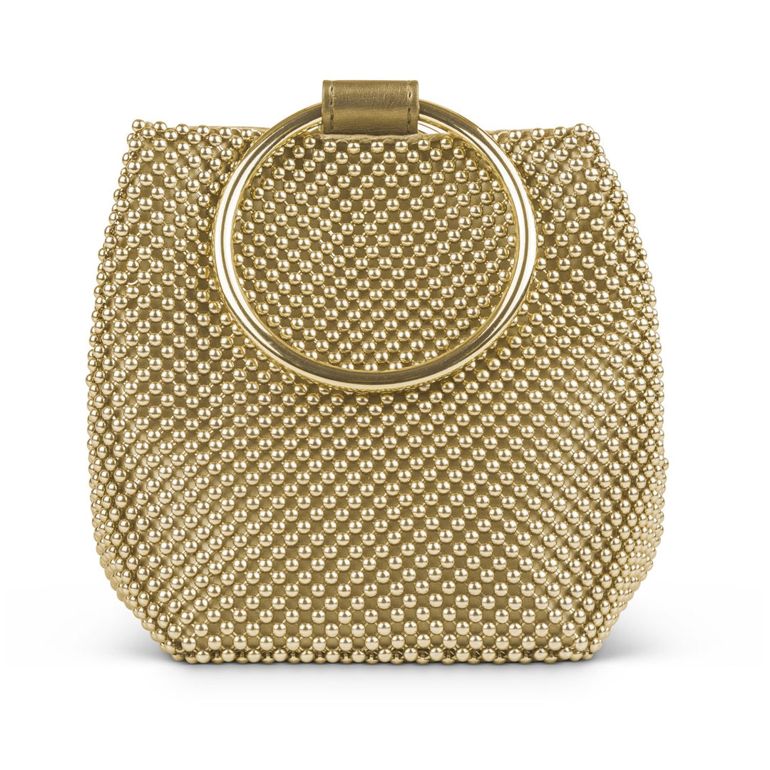Jessica McClintock womens Logan Mesh Pouch Evening Bag, Lt
