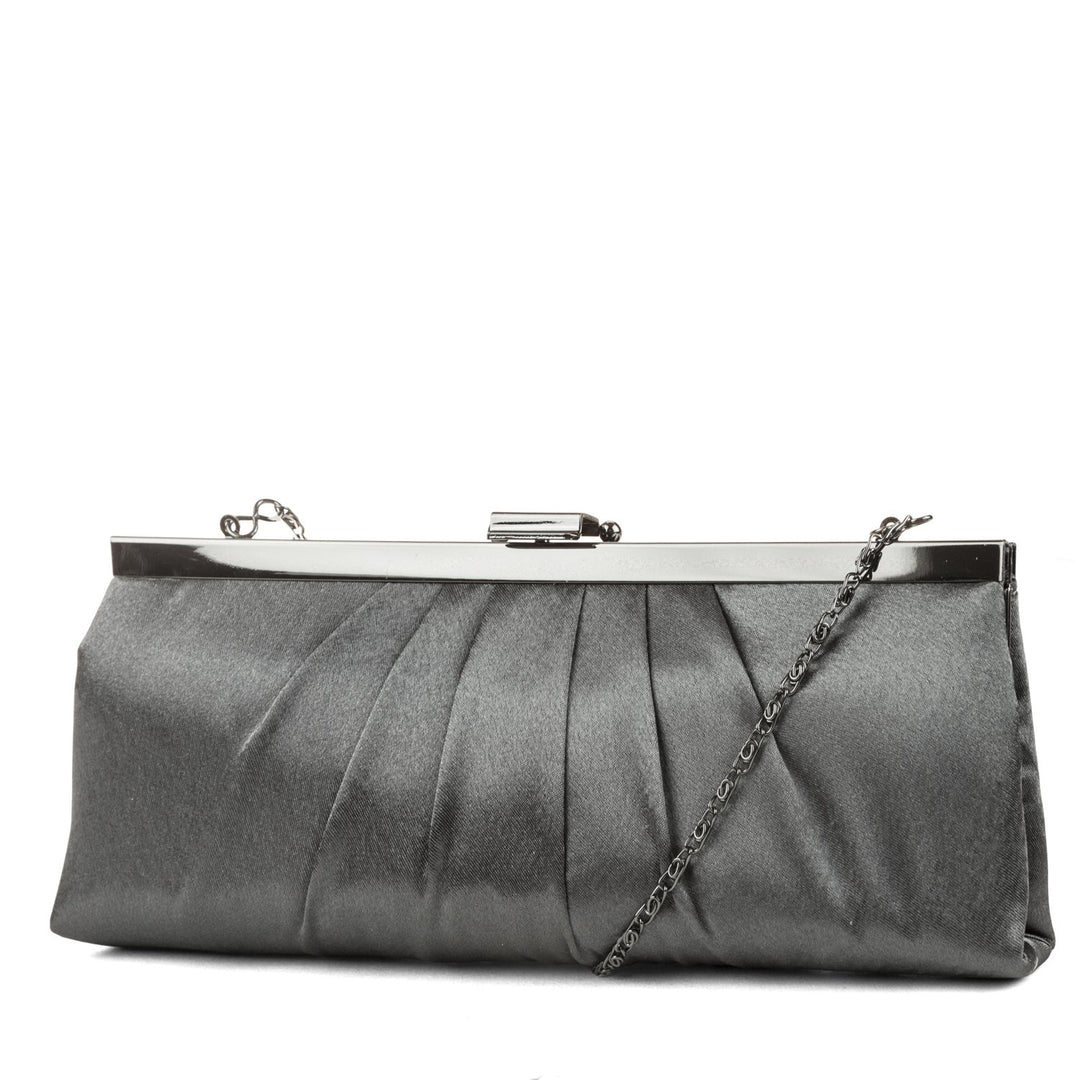 Blaire Framed Satin Evening Clutch JMC Bags