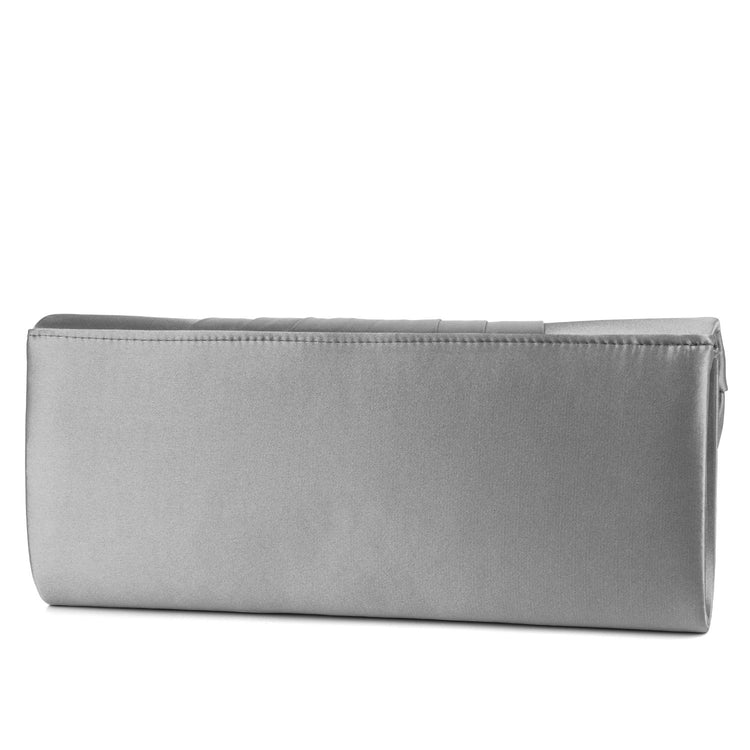 Angel Satin Tuxedo Flap Evening Clutch – JMC Bags